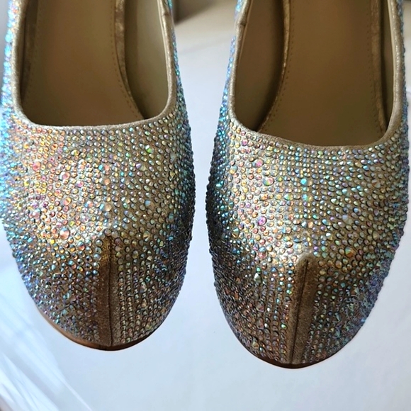 Steve Madden rhinestones and crystal ultra high heel platform shoes - Picture 4 of 12